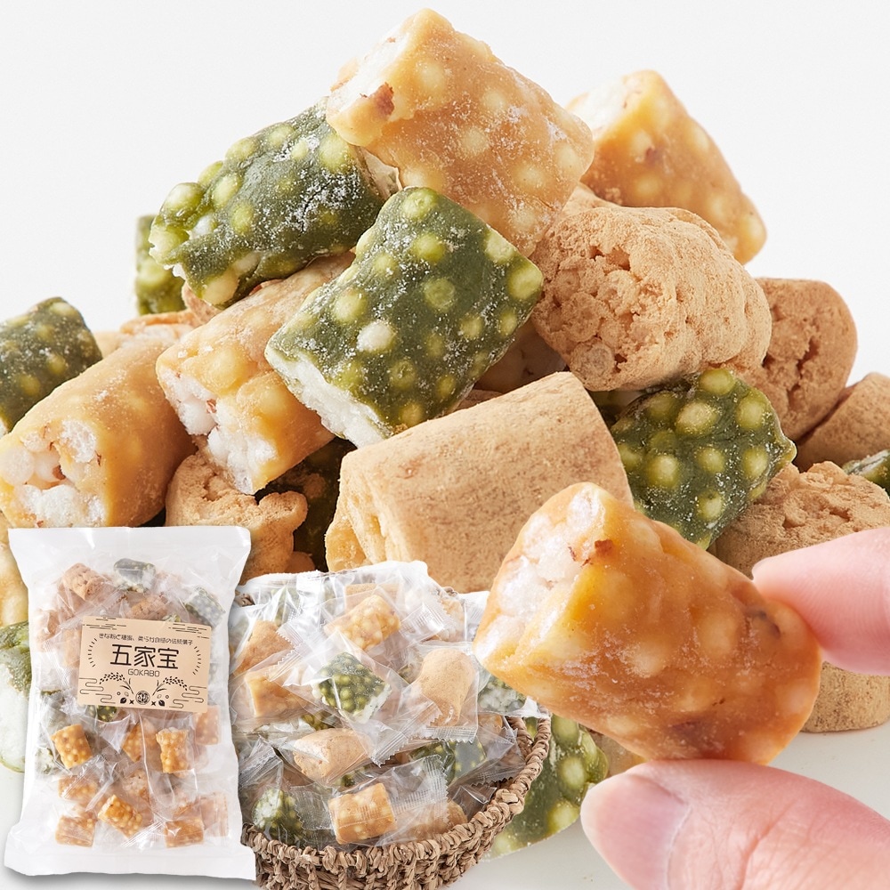 さっくり柔らか食感!!【埼玉銘菓】五家宝３種アソート45個(きな粉抹茶アーモンド) を３セット 香り高い きな粉 抹茶 アーモンドが口の中で豊かに広がる癒しの和スイーツです