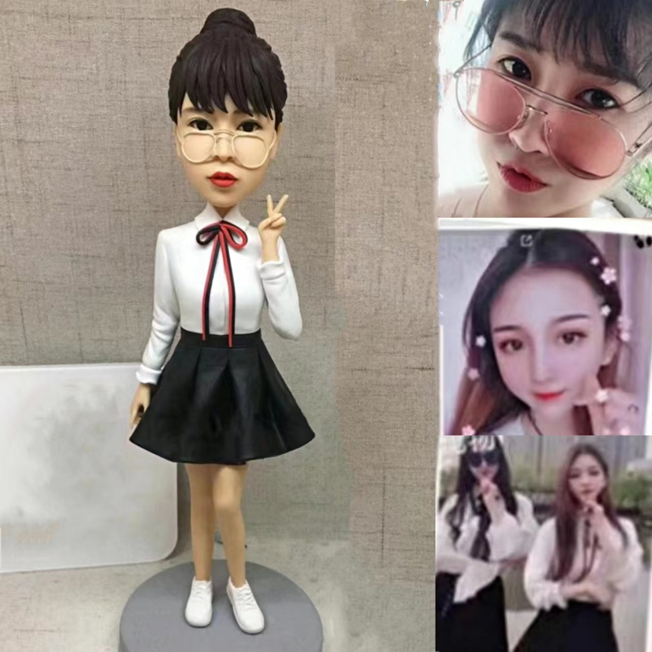 【オーダーメイド】3D肖像画 似顔絵 人形 フィギュア 彼氏 彼女 誕生日 ケーキトッパー 記念日 カップル 友達 プレゼント 9,489円