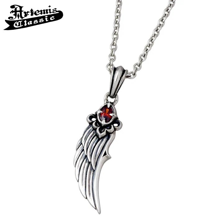 アルテミスクラシック Artemis Classic エンジェル ウィング シルバー ネックレス アクセサリー レディース レッドキュービック ACP0290CL60
