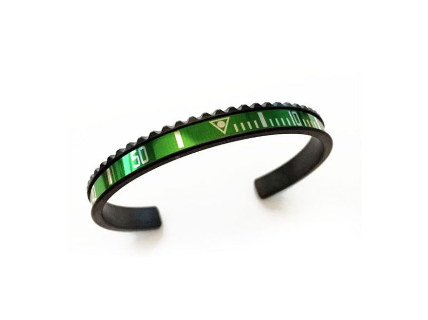 [speedometer Official] (正品)(高品質)DLCグリーンブレスレット ブラックスチール ペアブレスレット/ 独占輸入/おしゃれ/DLC그린