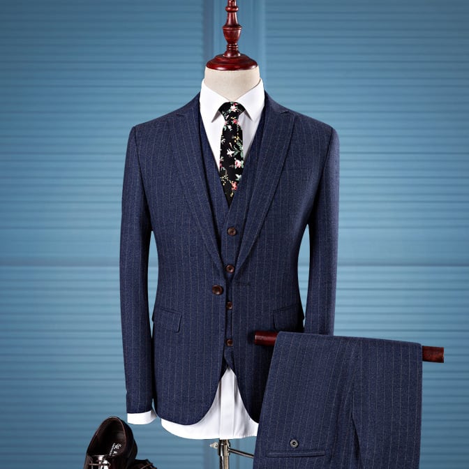 トップス パンツ アウター ベスト ズボン 上着 スーツ 袖あり 長袖 襟付き スリム タイト 細身 ストレート Iライン ポケット 前開き シングルボタン スリーピース 薄手 上下セット 3点セット