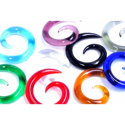 ゴリラグラス社製 ボディピアス 6G スパイラル 6ゲージ Gorilla Glas Spirals