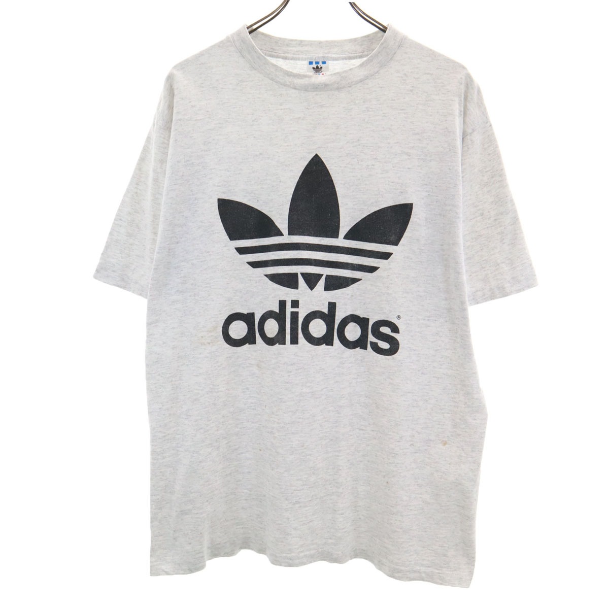 90s USA製 オールド トレフォイルロゴ 半袖 Tシャツ M グレー メンズ 古着