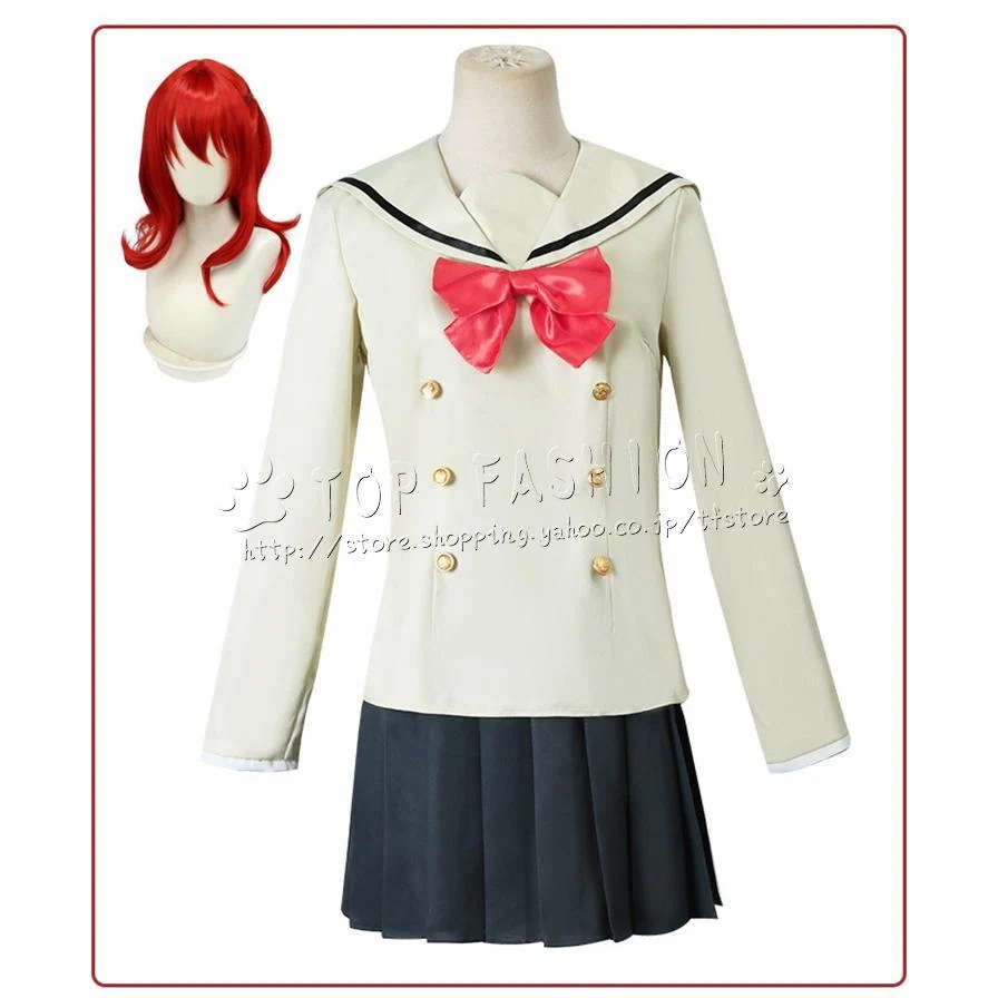 ぼっち・ざ・ろっく 喜多郁代 コスプレ 衣装 ウィッグ コスチューム コス 演出服 アニメ ゲーム ハロウィン仮装 変装