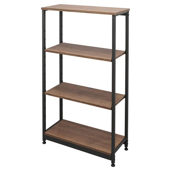SWR-6212 ブラウン [スチールウッドラック (4段 幅62cm)] メーカー直送
