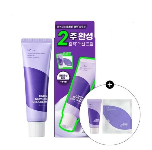 【敏感肌/肌跡ケア】 オニオンニューペアジェルクリーム 50ml＋20ml＋トナーパッド2枚（韓国限定セット）