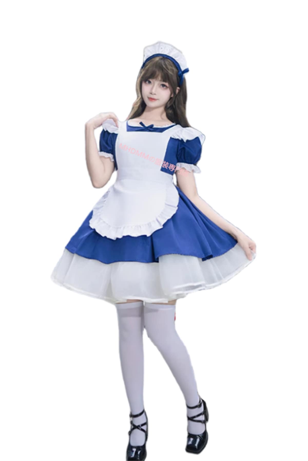 ロリータ ワンピース コスプレ 青いメイド服 メイド服 制服