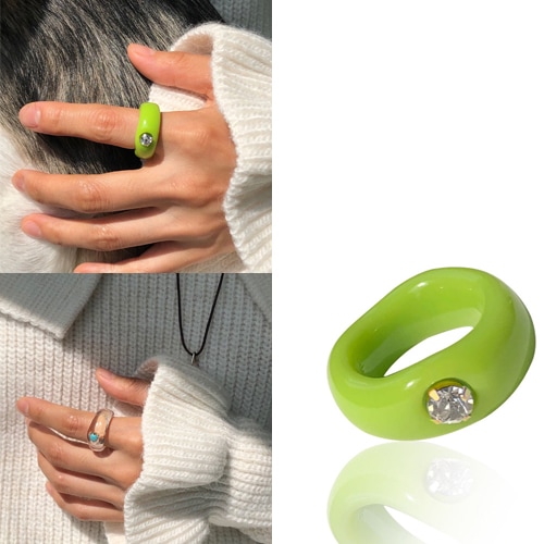 [TWICEチェヨン着用] Pond ringAVOCADO韓国人気女性アイドル着用セレブが愛するカスタムジュエリーSNSで人気リング韓国女性アクセサリー 人気ジュエリーデイリーアクセサリー