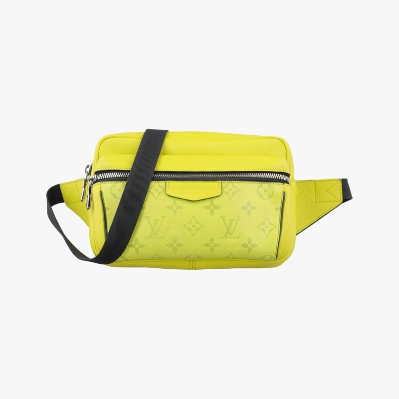 タイガラマ バムバッグアウトドアジョーヌタイガ レザー/モノグラム エクリプスM30251FO0199中古