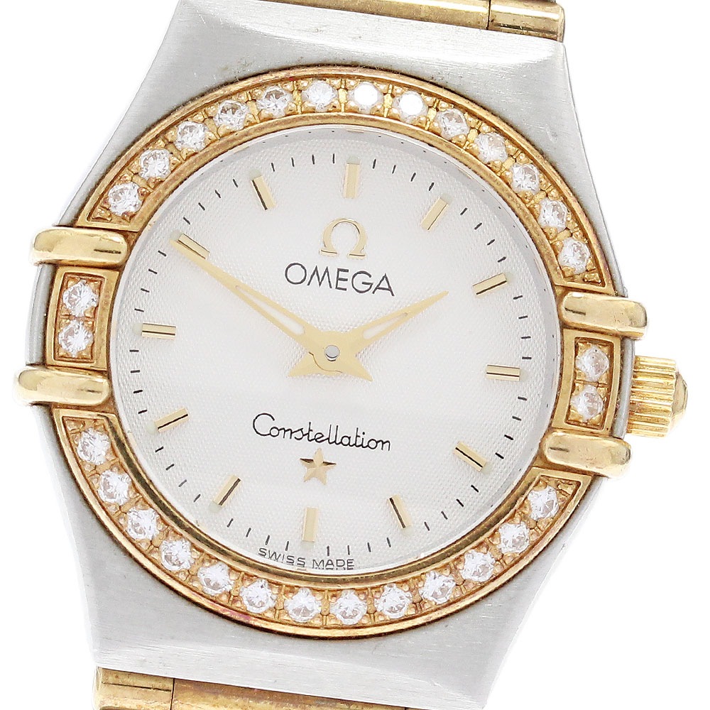 オメガ OMEGA 1267.30 コンステレーション ダイヤベゼル フルバー クォーツ レディース _890246【中古】