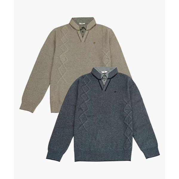 変形アーガイルレイヤードニット PPKT3354 11,779円