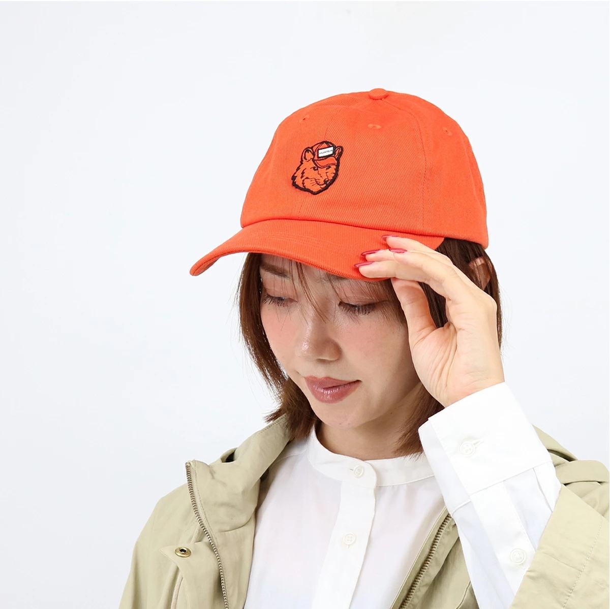 ロゴキャップ HXRU0067252 FOX HEAD CAP 帽子 ベースボールキャップ フォックスヘッドロゴパッチ