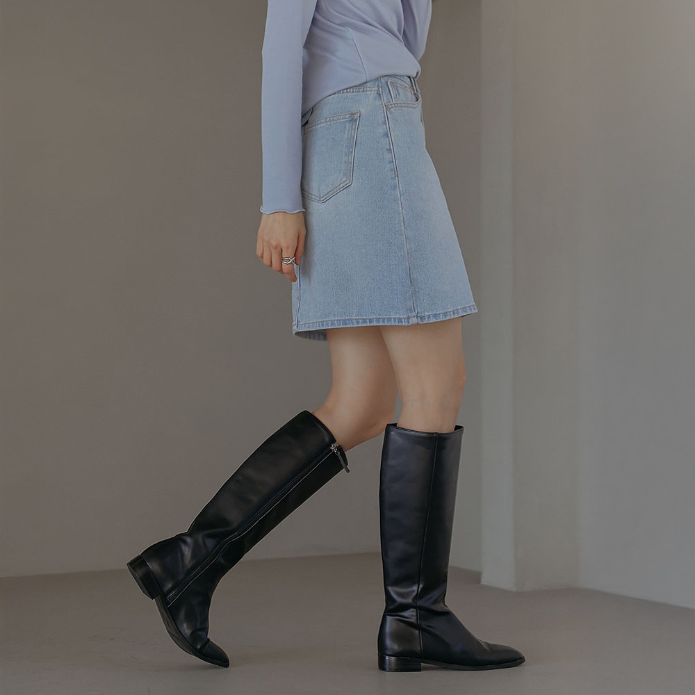 S-2XLオンデアデニムミニスカート