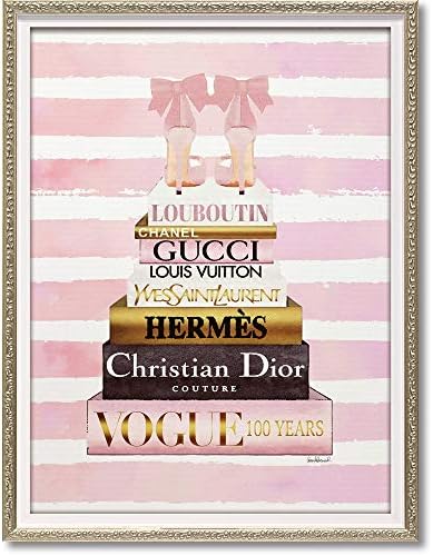 ユーパワー オマージュ キャンバスアート Sサイズ アマンダ・グリーンウッド 「ピンク ボーダー」 BC-07080