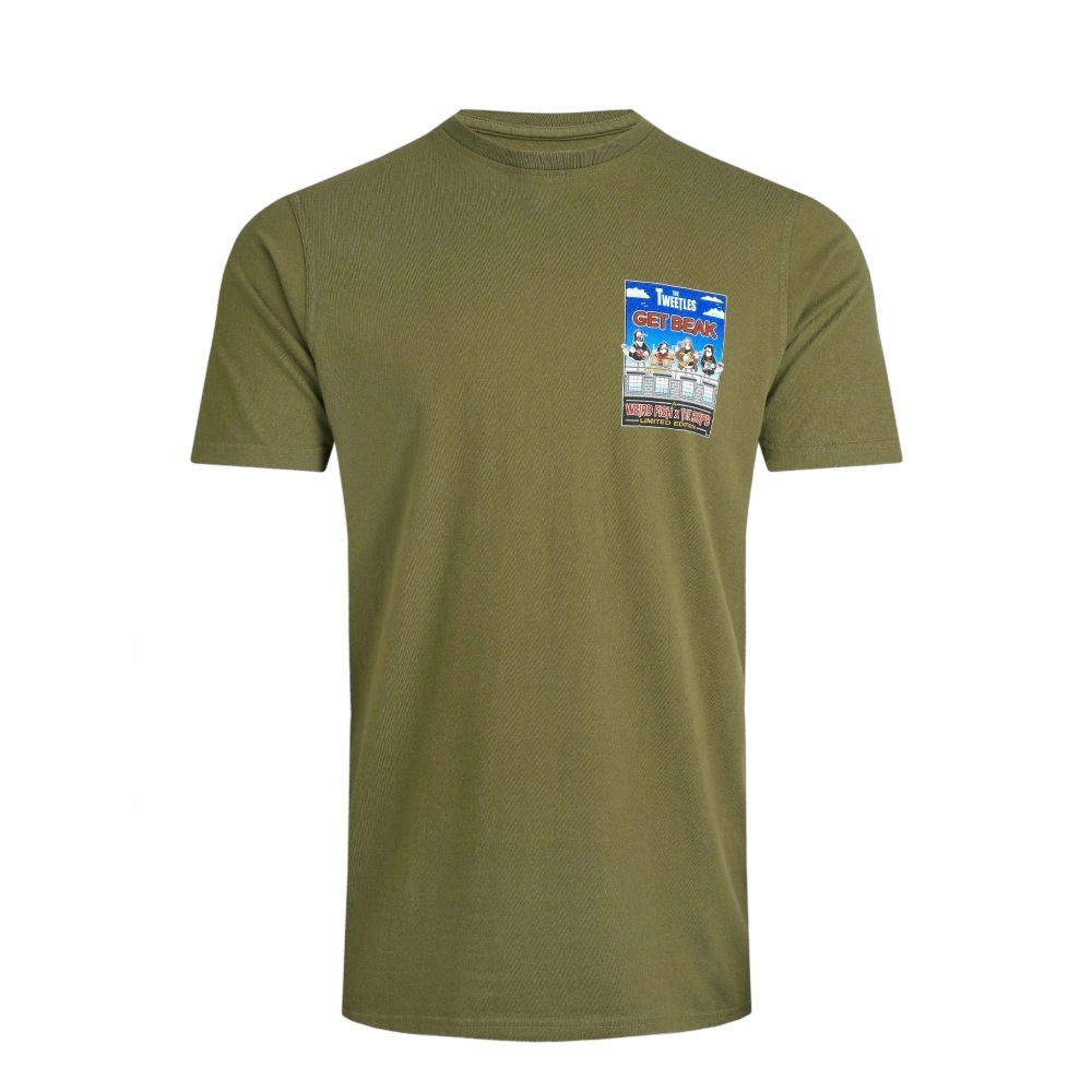 (英国より直送) ウィアードフィッシュメンズゲットビーク RSPB コラボレーションマーブルウォッシュ Tシャツ