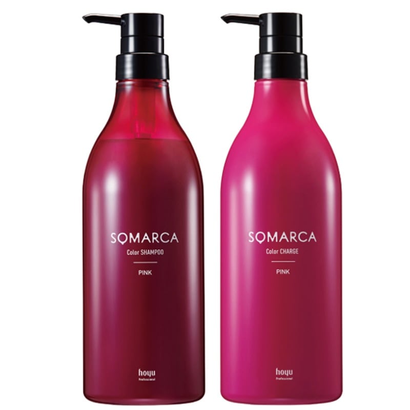 ソマルカ カラー シャンプー ピンク 770ml + カラーチャージ 750g カラートリートメント カラーシャンプー
