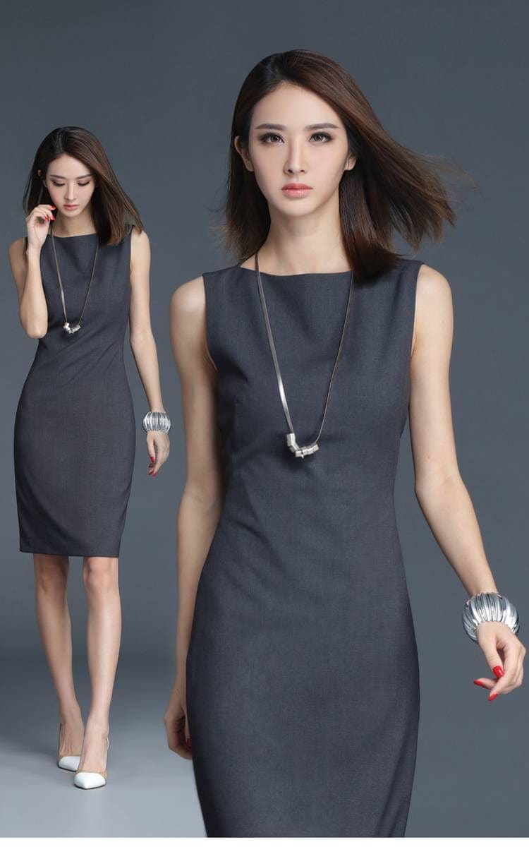 速達!ノースリーブスキニーワンピースドレス膝丈膝丈膝丈ノースリーブノースリーブノースリーブプル