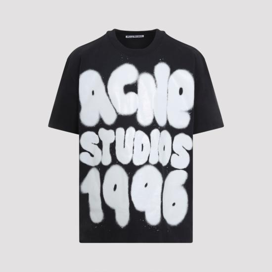 ACNE STUDIOS Men T-Shirts CL0333 J83 BLACK WHITE