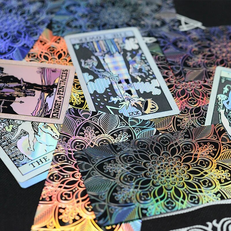 屋外ゲーム用のプラスチック製タロットカードライダー 広いカードとチェス 耐水性 耐摩耗性 ゴールド Laser A