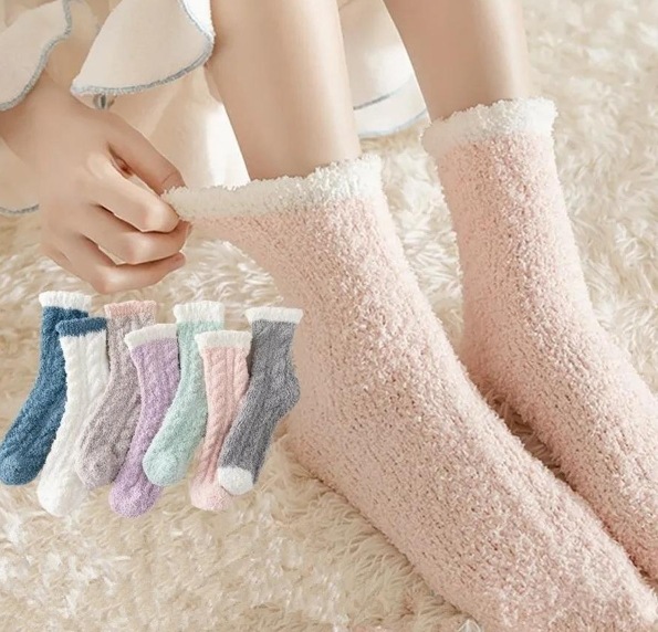 暖かい 靴下 レディース 可愛い 抗菌防臭 純綿です