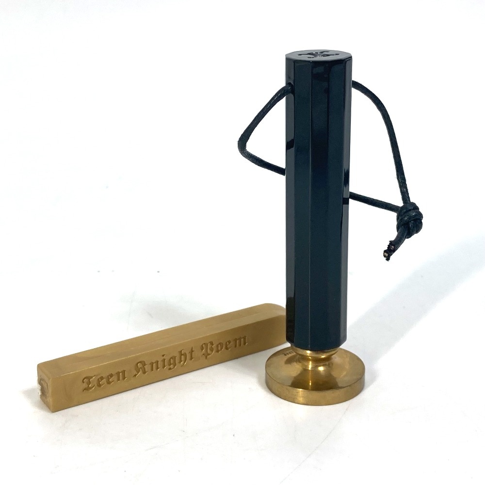 雑貨 シーリングスタンプ セット 判子 21AW Teen Knight Poem 封蝋キット メタル ゴールド 10,032円