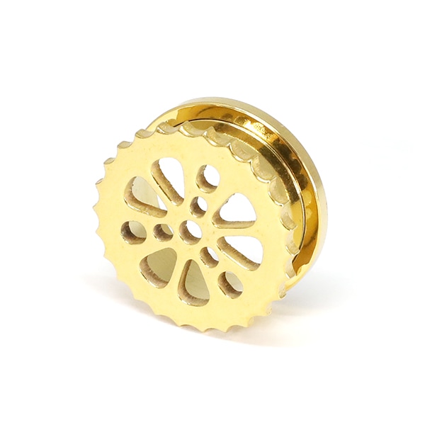 フレッシュトンネル ギア3-GD 25/32インチ　(20mm) ゴールド　サージカルステンレス アイレット　プラグ トンネル チューブ ピアッシング 金属アレルギー対応　#