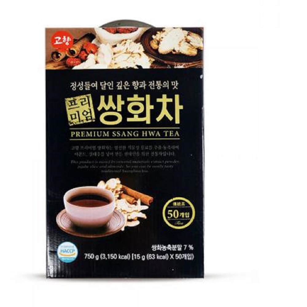 韓国-KMEAL-真心込めて達人 伝統の味 プレミアム 故郷 双花茶 50個入り-KFOOD