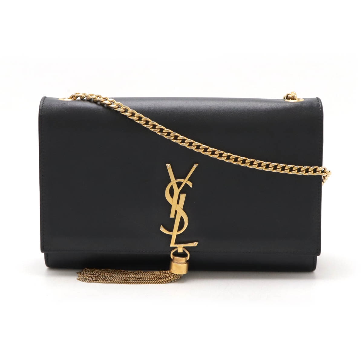 YSL イブサンローラン クラシックケイト モノグラム チェーンショルダーバッグ レザー ブラック 35411 76,890円