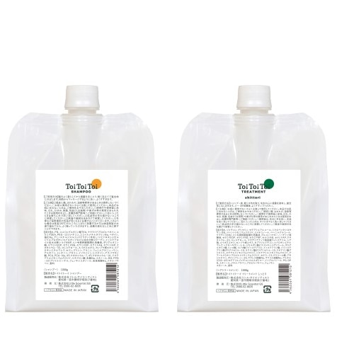 【リニューアル】２点セット トイトイトーイシャンプー1000ml/しっとりタイプトリートメント1000g 太毛・硬毛・広がりやすい髪質 髪質改善