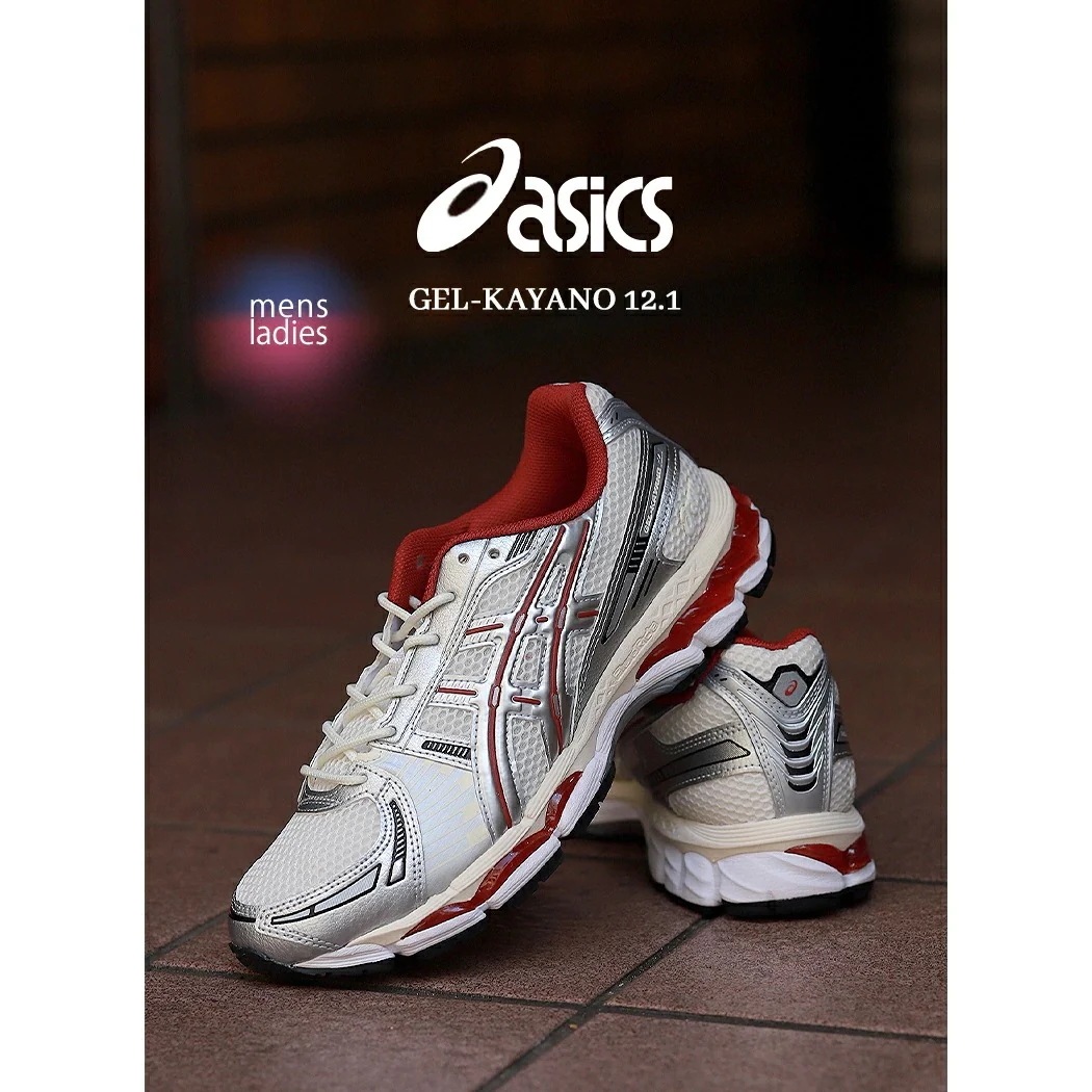 asics アシックス ゲル カヤノ スニーカー GEL-KAYANO 12.1 CREAM/PURE SILVER ( シルバー 銀 テック ランニング メンズ レディース 1203A759-102