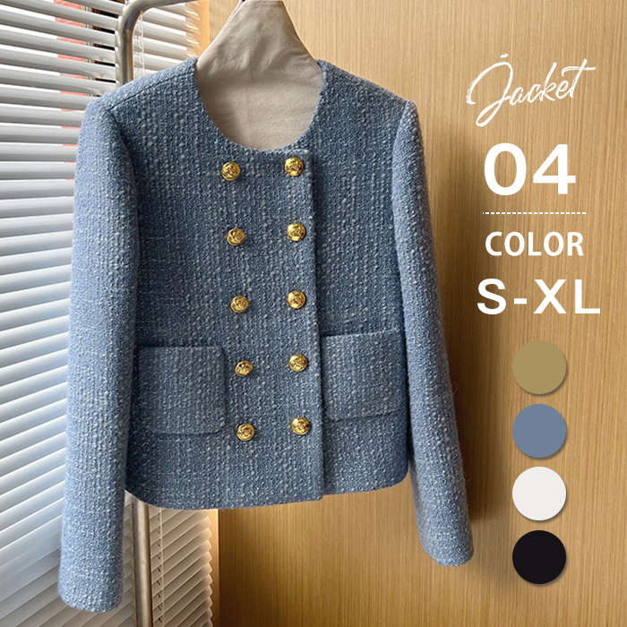 ジャケット レディース ツイード風 黒 入学式セレモニー フォーマル 白 単品 春 卒園式 入学式 入園式 面接 おしゃれ カジュアル オフィス 洗える 説明会 通勤 ママ 20代 結婚式