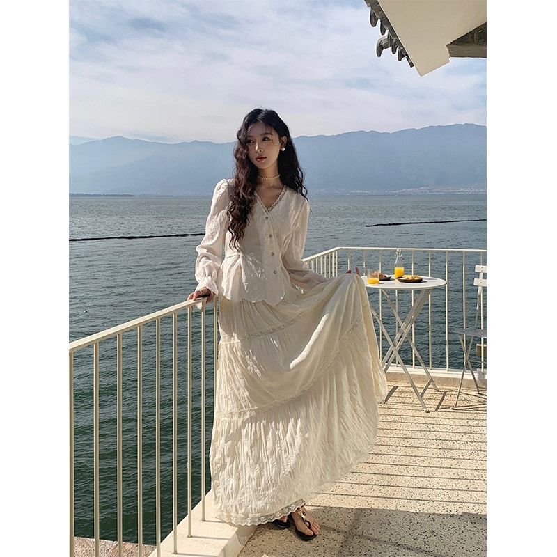 【急速出荷!】2025 新作 ワンピース 夏 半袖 長袖ワンピース ロングワンピース ロング シフォンワンピ ベアワンピ レースワンピ ドレス パーティードレス2025スプリングテクスチャー妖精のよう