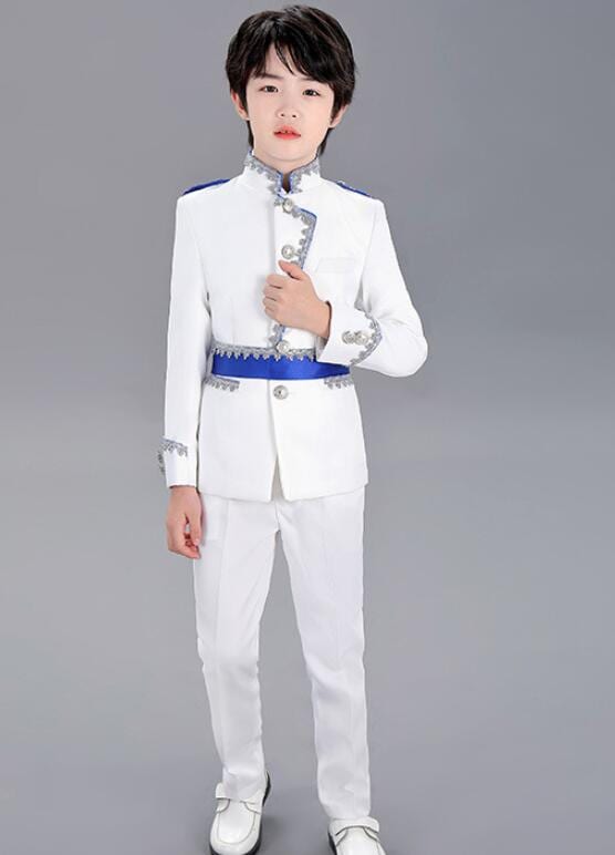 キッズ ステージ衣装 セットアップ 子供服 男の子 ハロウィン コスプレ衣装 欧米風 王子様 貴族 コスチューム 仮装 スーツセット 演奏会 演劇 コンサート ミュージカル 演出衣裳 舞台衣裳 ステー