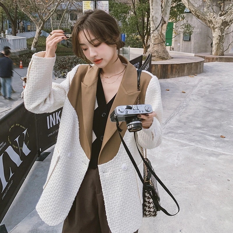 冬アウター 可愛いスーツアウターレディース韓国ファッション春秋服ジャケットショートトップス 母の日