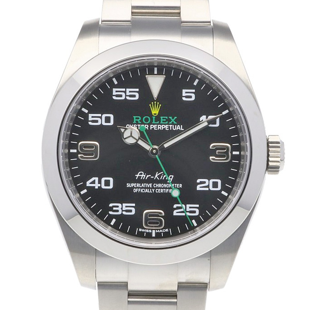 ロレックス エアキング オイスターパーペチュアル 腕時計 ステンレススチール 116900 自動巻き 1年保証 ROLEX 中古 美品