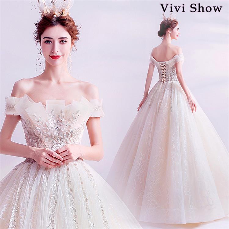 ウェディングドレス 結婚式 二次会 ホワイト 花嫁 プリンセスドレス 白ドレス ロングドレス 披露宴 編み上げ トレーンライン