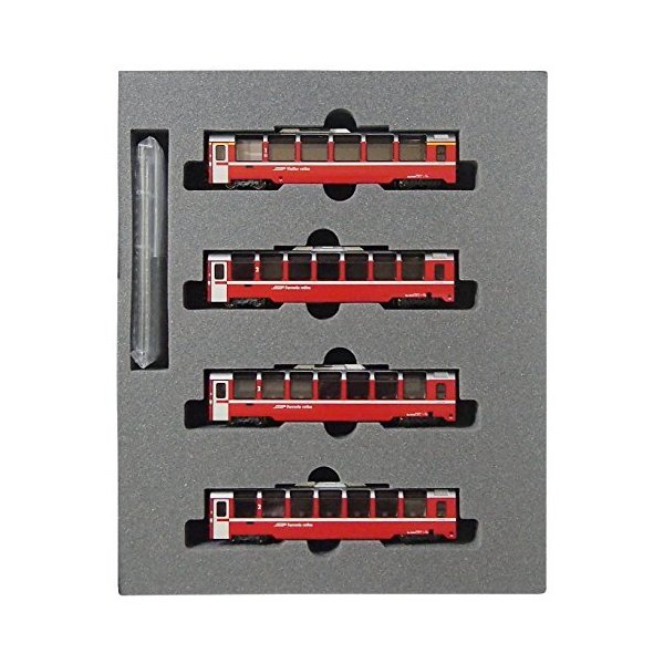 N gauge 10-1319 Rhaetian Railway-Bernina Express 4-car add-on set 並行輸入品