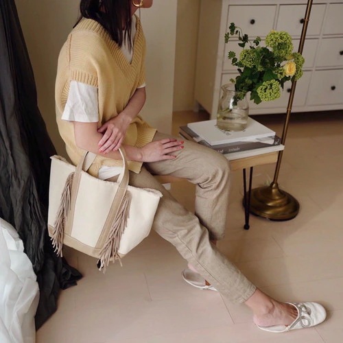 AYAKO/ハンドバッグ/キャンバス/BEG/無地【バッグ】Pottery Bag 5,016円
