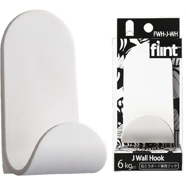 東洋工芸 石こうボード専用フック flint HookJ Wall Hook ホワイト (5パック入) 0408-00007 6,322円