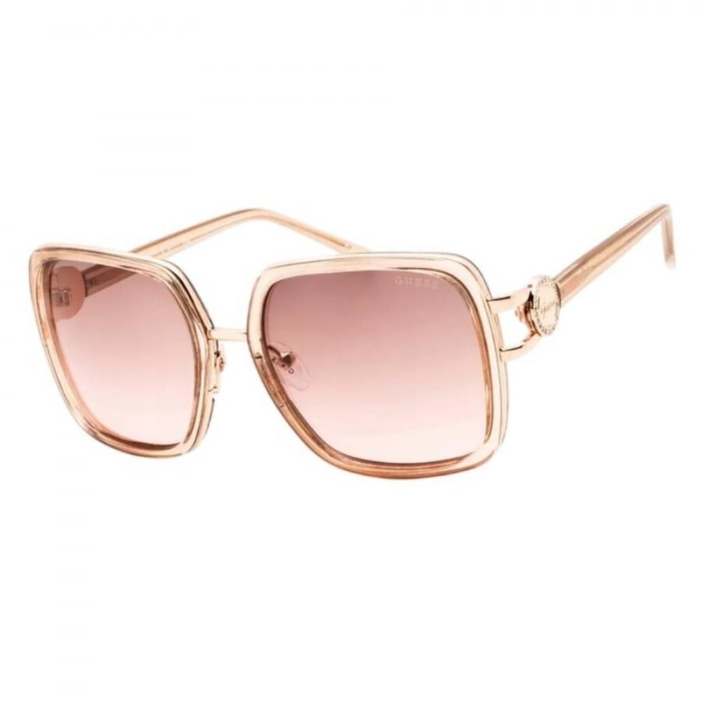 ボルドーグラデーションスクエアレディースサングラスGU00180 57T 56