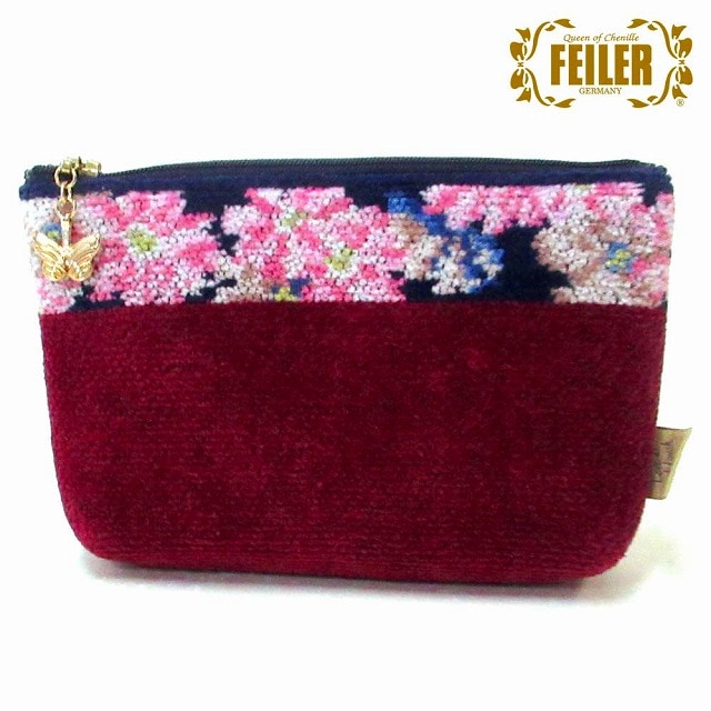 FEILER フェイラー ポーチ 小物入れ ｺｽﾓｽ コスモスブルーポーチミニポーチ 小物入れ ACosmos952192