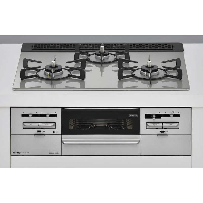 リンナイ　Rinnai　SENCE(センス) ガラストップ(シルキーシルバー色) 水無し両面焼きグリル 幅60cmタイプ SENCE [プロパンガス /左右強火] (宅配商品)　RX31W36T2RW