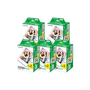 【3日以内発送】[セット販売x5]FUJIFILM インスタントカメラ チェキ用フィルム 20枚入x5SET INSTAX MINI JP 2