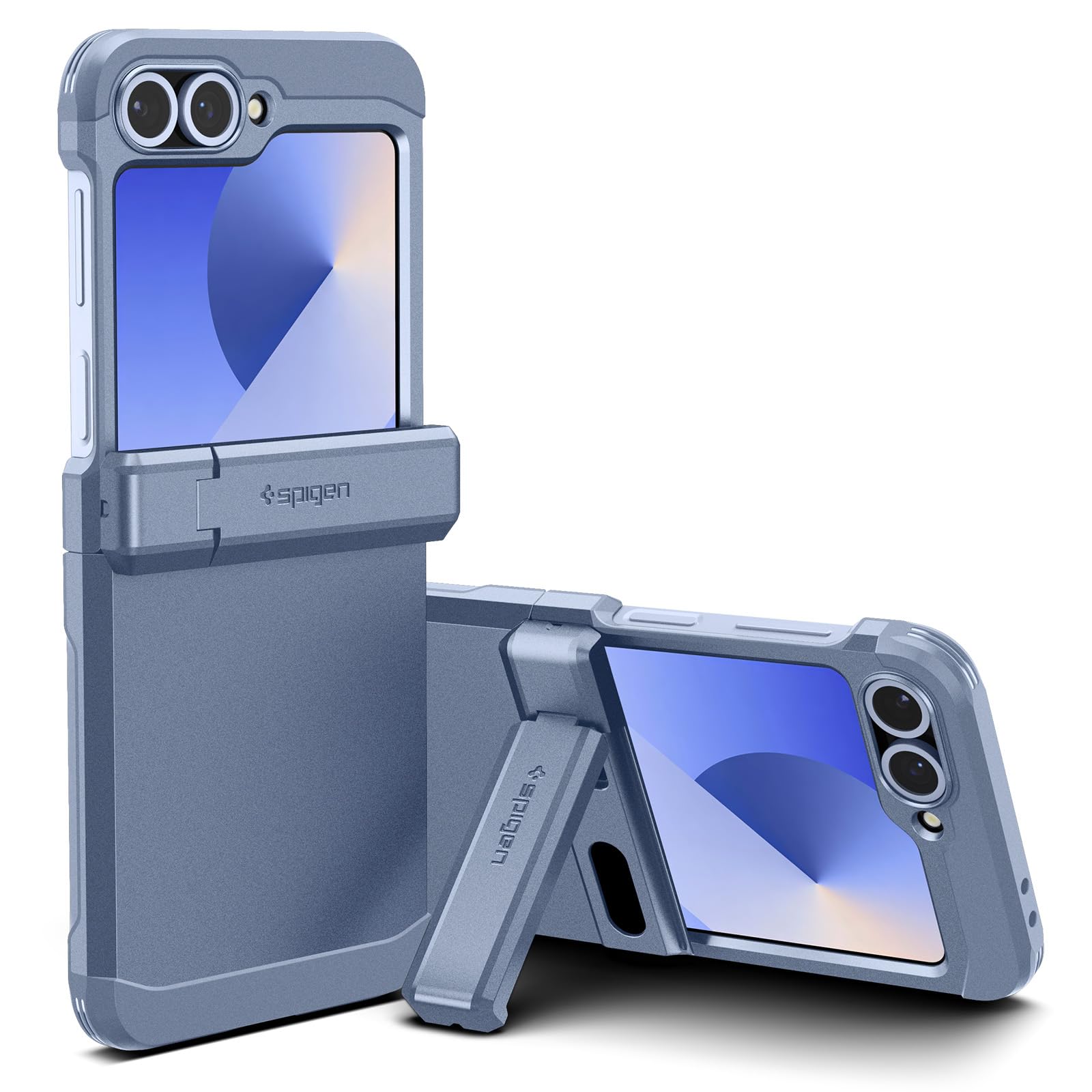 Spigen Galaxy Z Flip 6 ケース スタンド付き 強力保護 ヒンジ保護 背面保護 全面保護 耐衝撃 ワイヤレス充電対応 ギャラクシー Z フリップ 6 タフ・アーマー ACS0836