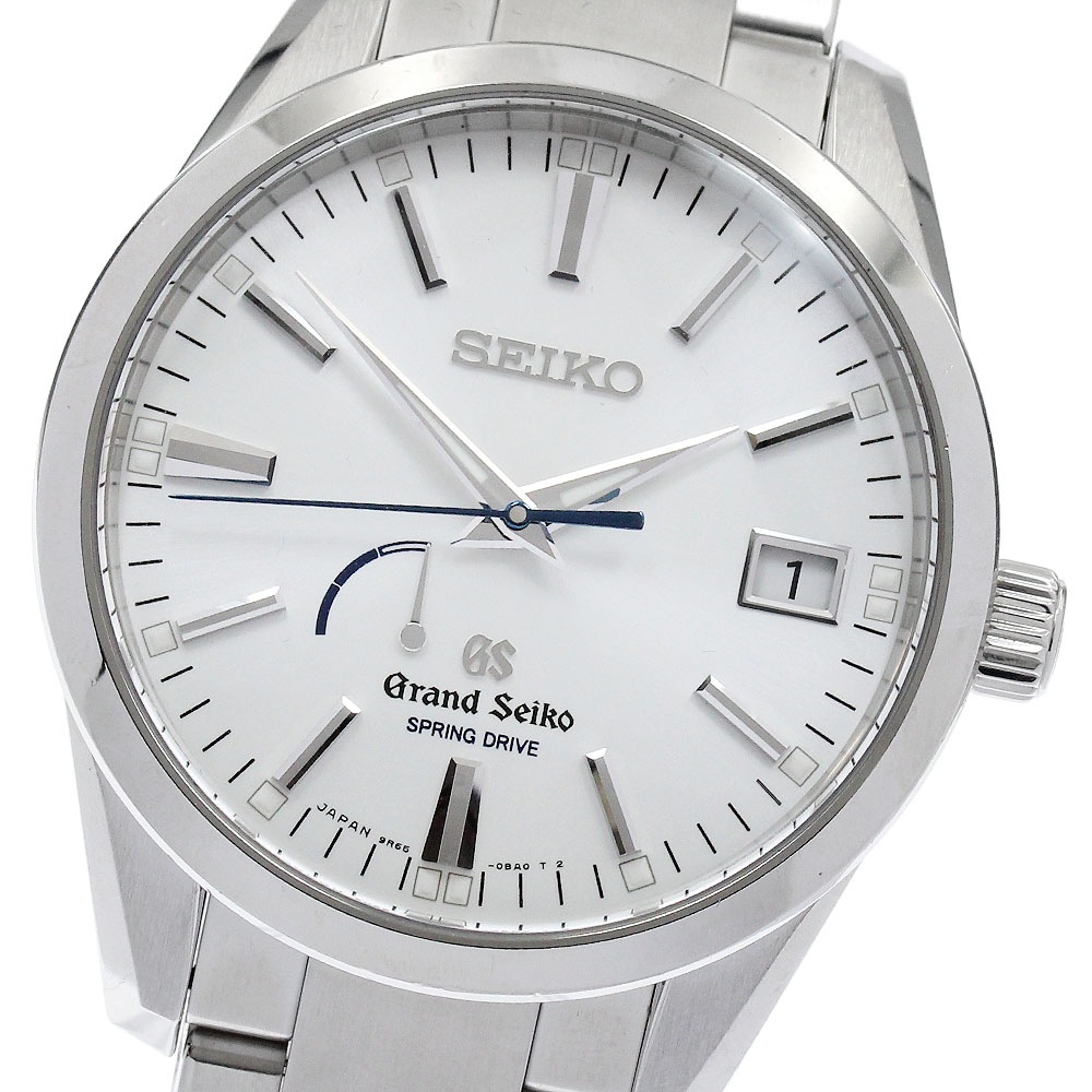 セイコー SEIKO SBGA099/9R65-0BM0 グランドセイコー パワーリザーブ デイト スプリングドライブ メンズ _886874【中古】