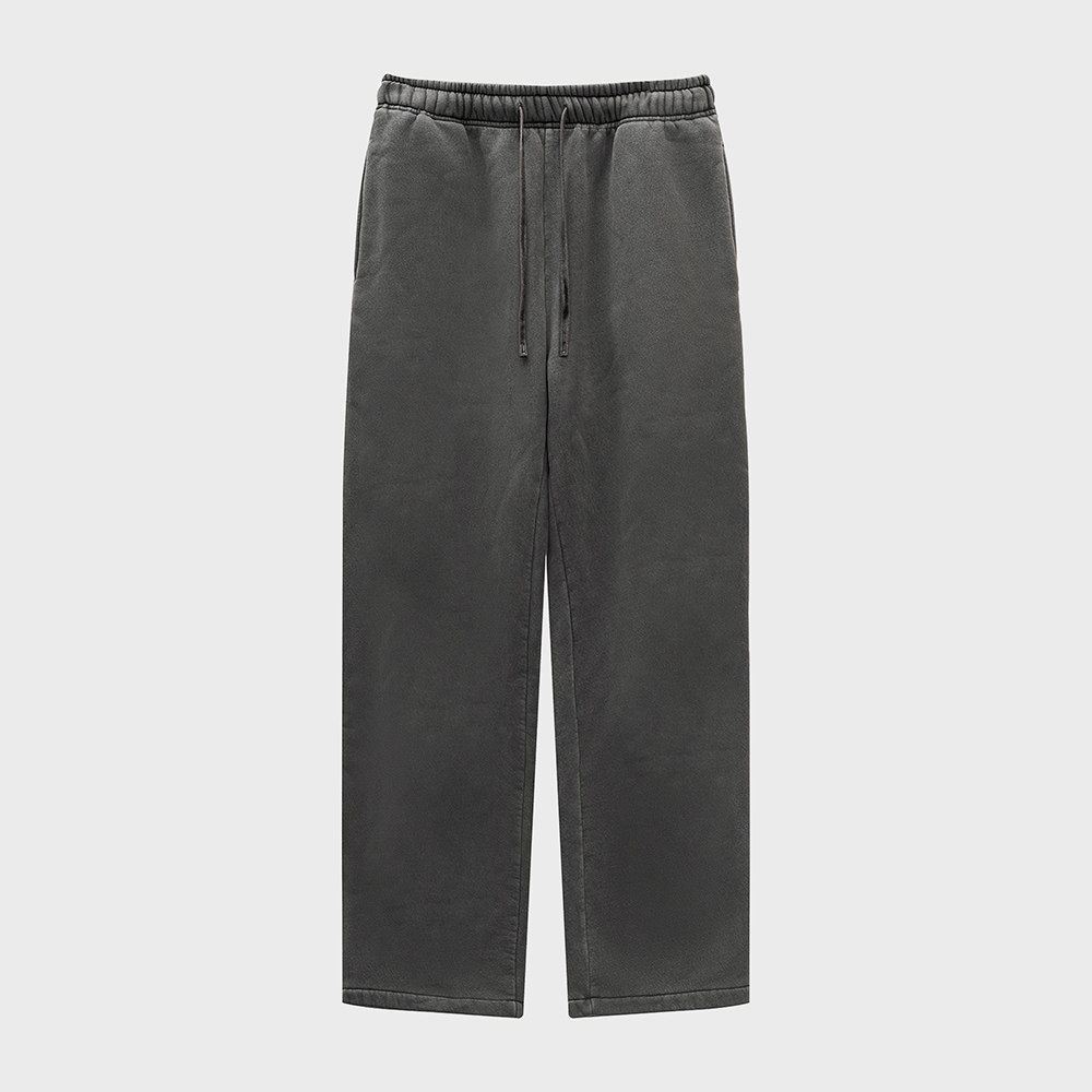 SP PIGMENT WIDE SWEAT PANTS-CHARCOAL