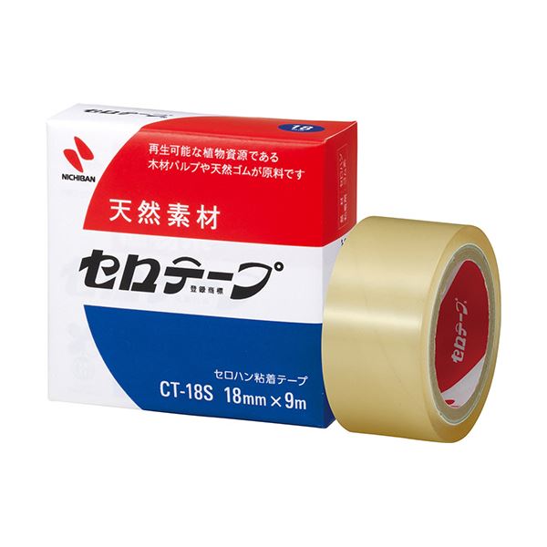 (まとめ) ニチバン セロテープ 小巻 18mm×9m 箱入り CT-18S 1箱 (×100セット)