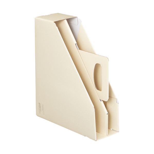 (まとめ) コクヨファイルボックス［KaTaSu］取っ手付き・スタンドタイプ オフホワイト フ-KES470W 1冊 (×30セット)