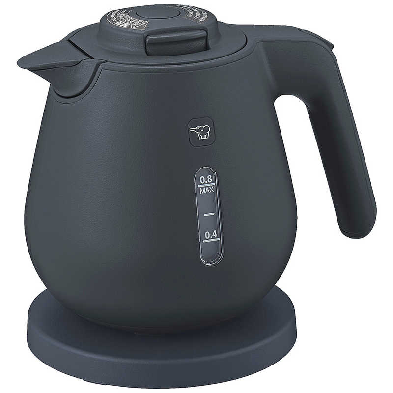 象印マホービン　ZOJIRUSHI　電気ケトル ［0.8L］ ソフトブラック　CK-DC08