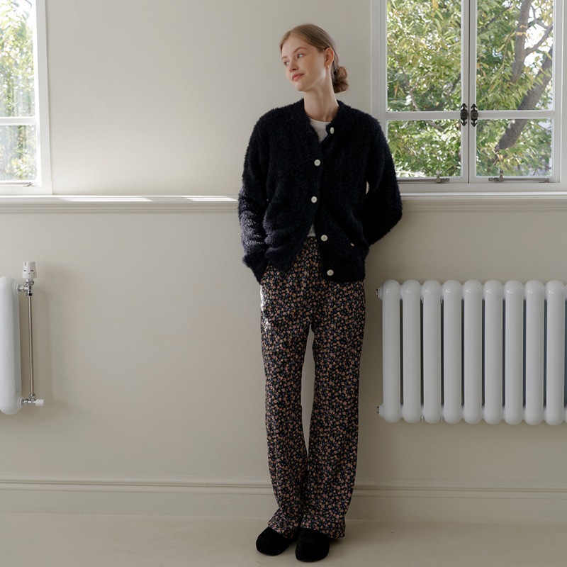 フラワーベルベットパンツ [2カラー]